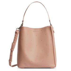 ALLSAINTS - Kathi Studded Leather Tote Bucket Bag